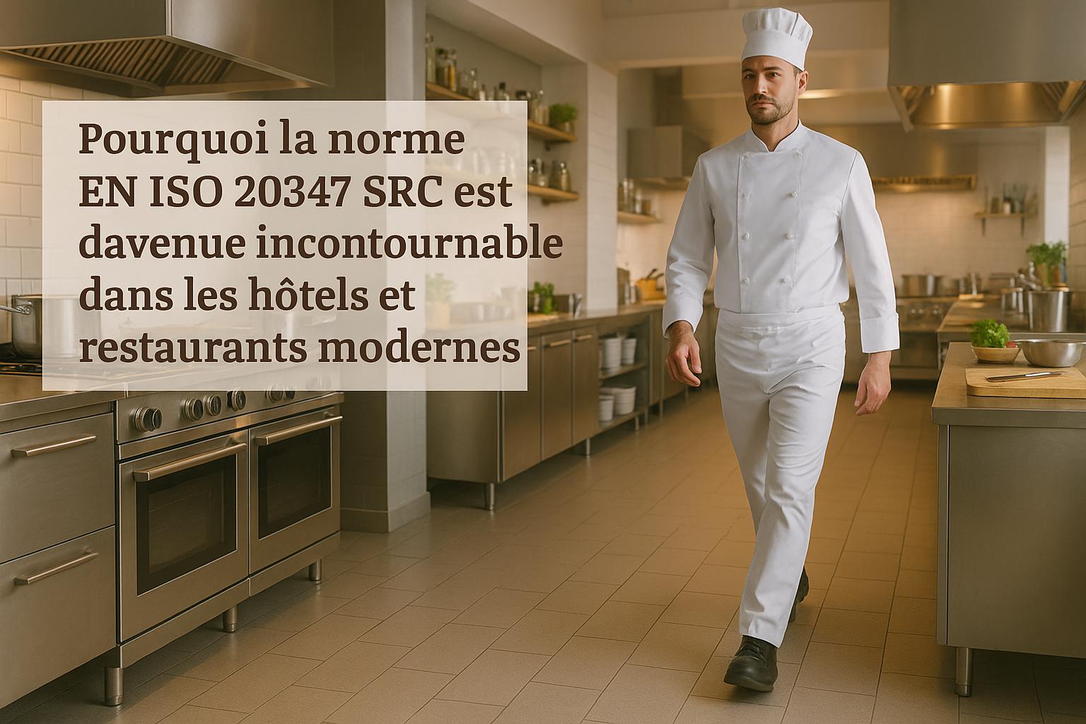 Pourquoi la norme EN ISO 20347 SRC est devenue incontournable dans les hôtels et restaurants modernes