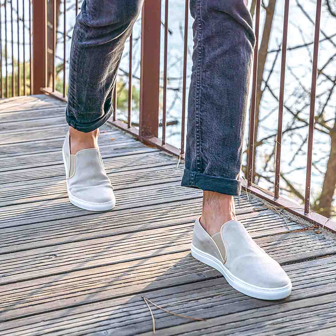 Slip on cachemire confortable semelle orthopédique