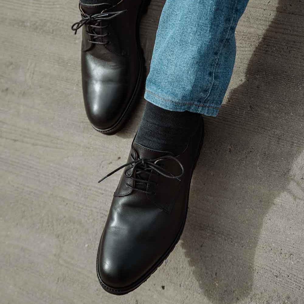 Derbies homme confort pieds sensibles haut-de-gamme
