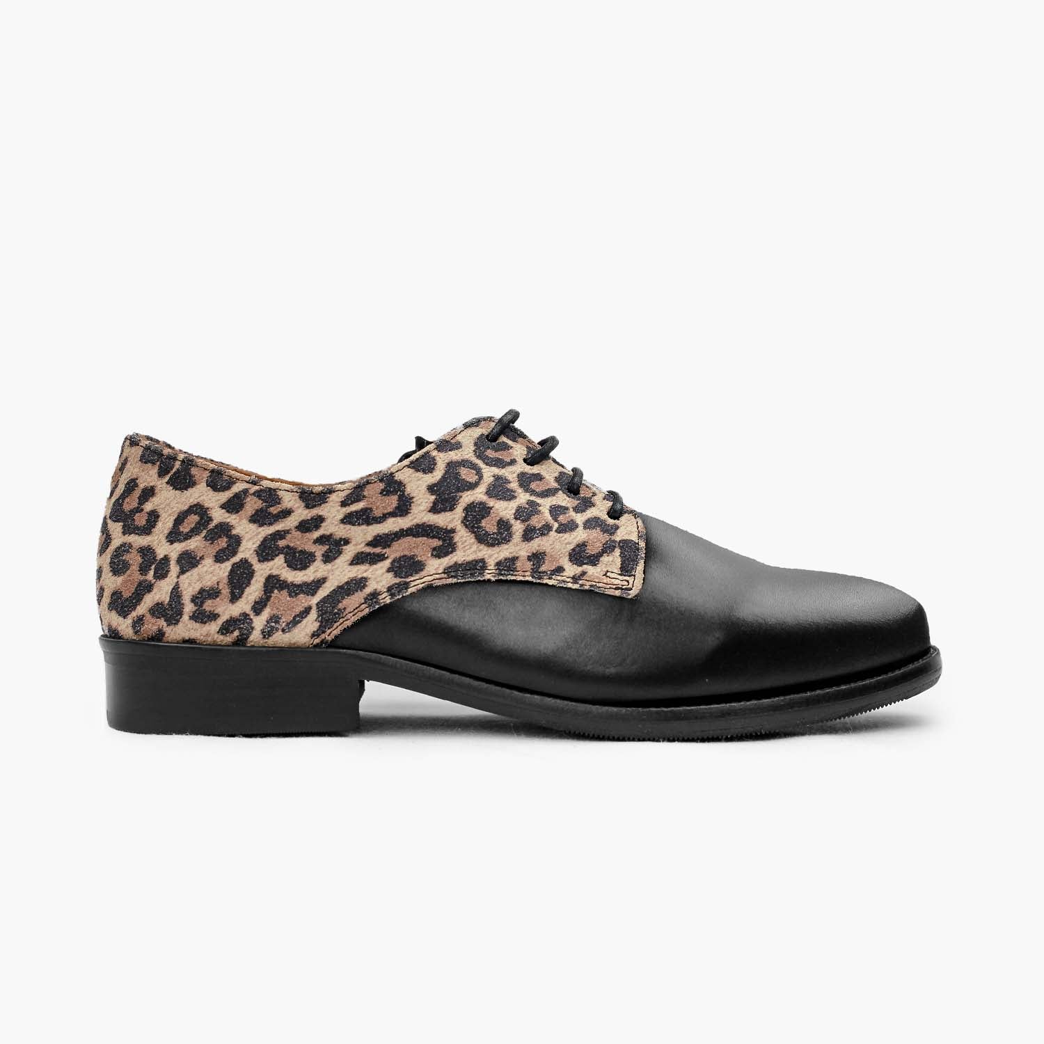 Derby noir Leopard pour femme Karl Max KarlandMax