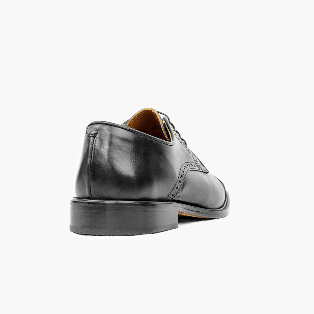 Derbies noir cuir homme confort pieds sensibles