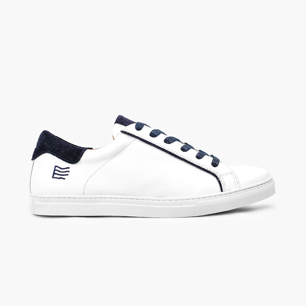 Sneaker homme cuir marine confortable