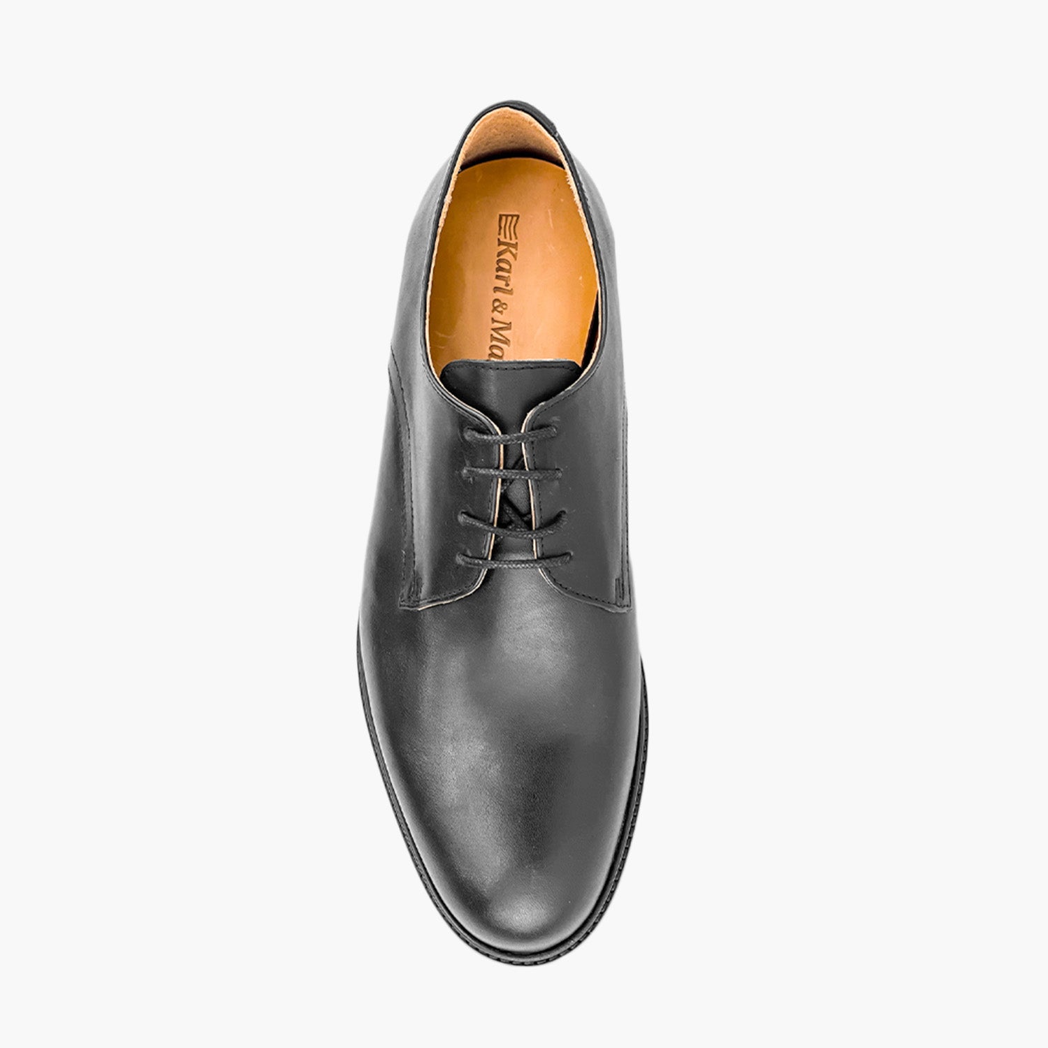 Derbies noir homme confort semelles orthopédiques