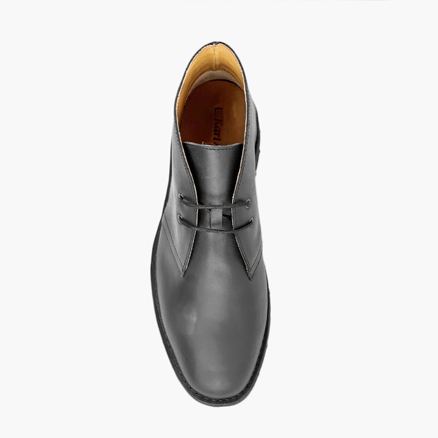 Bottines en cuir noir confort homme