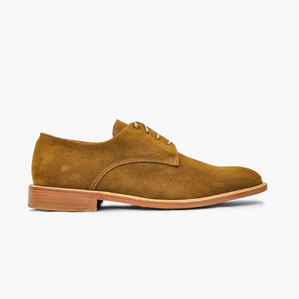 Derby cognac homme confort hallux valgus