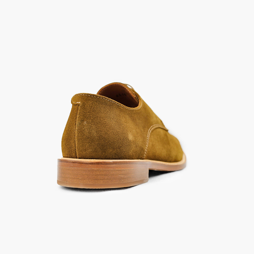 Derby homme nubuck cognac confort