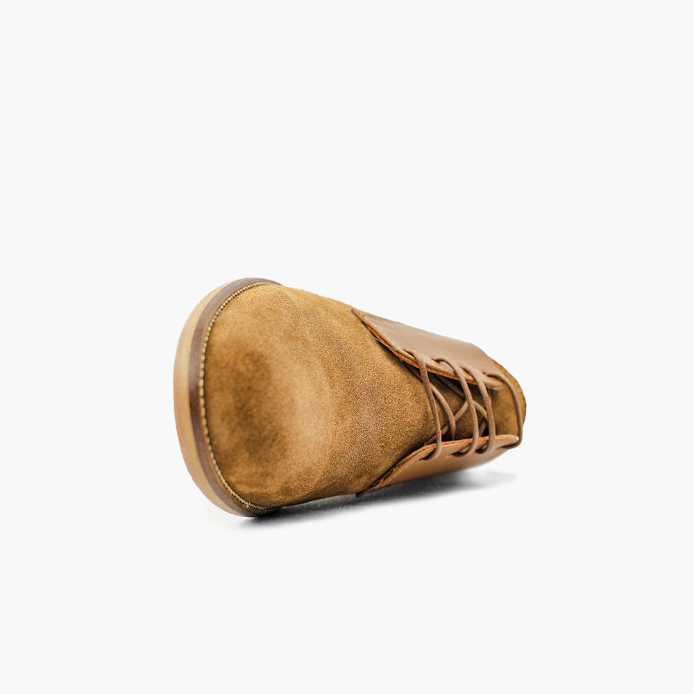 Derby cognac homme confort pieds sensibles