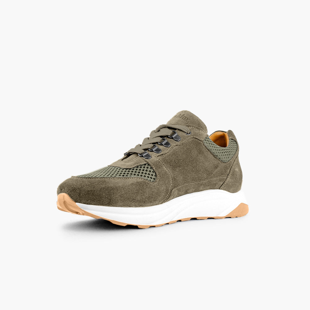 Sneakers semelles orthopédiques confort olive