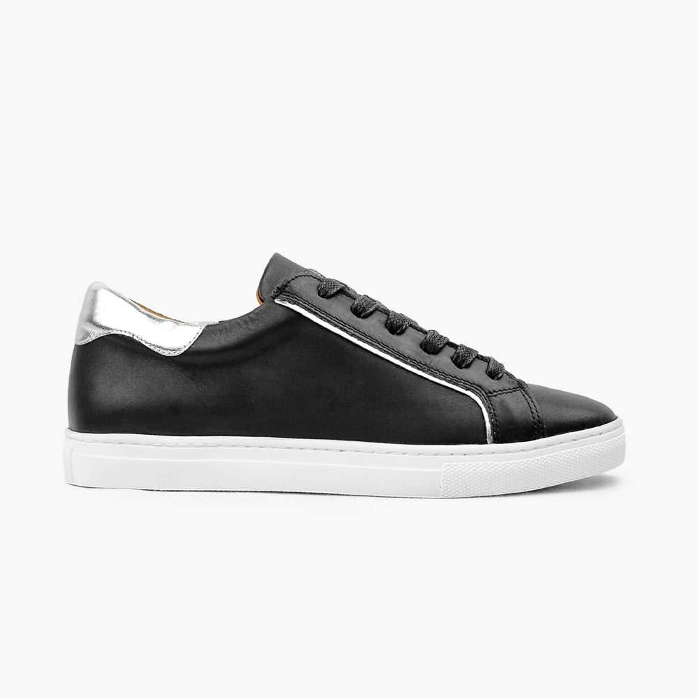 Sneakers noir femme confort hallux valgus 