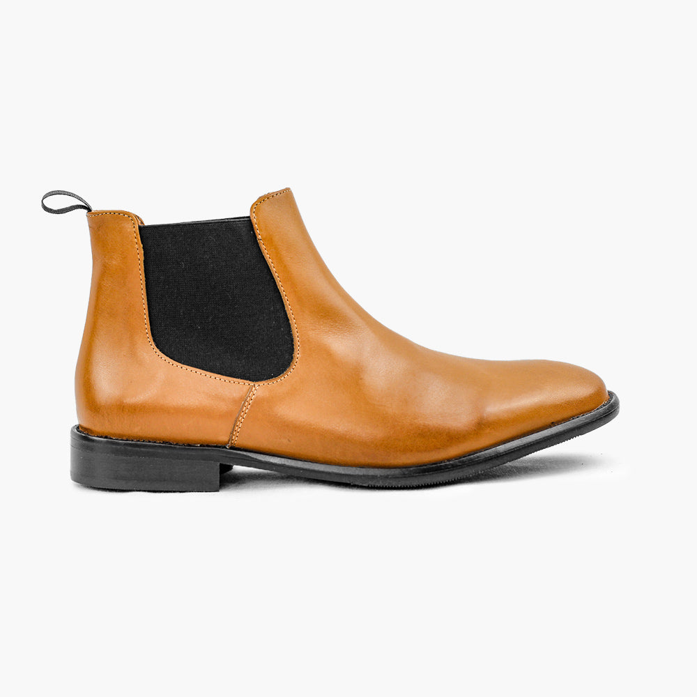 Chelsea boot cognac homme confort ergonomie