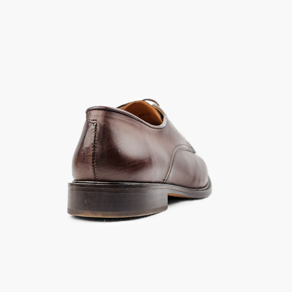 Derbies homme cuir marron confort