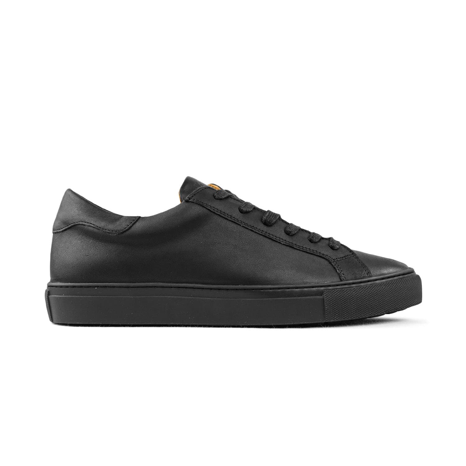 Tennis Skoffier en cuir pleine fleur noir