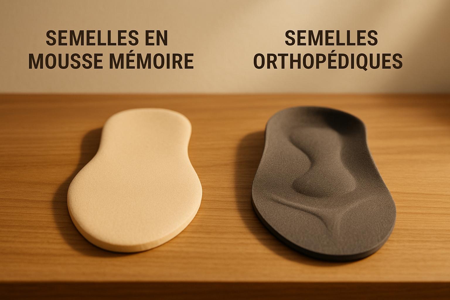 Semelles en Mousse Mémoire vs Semelles Orthopédiques