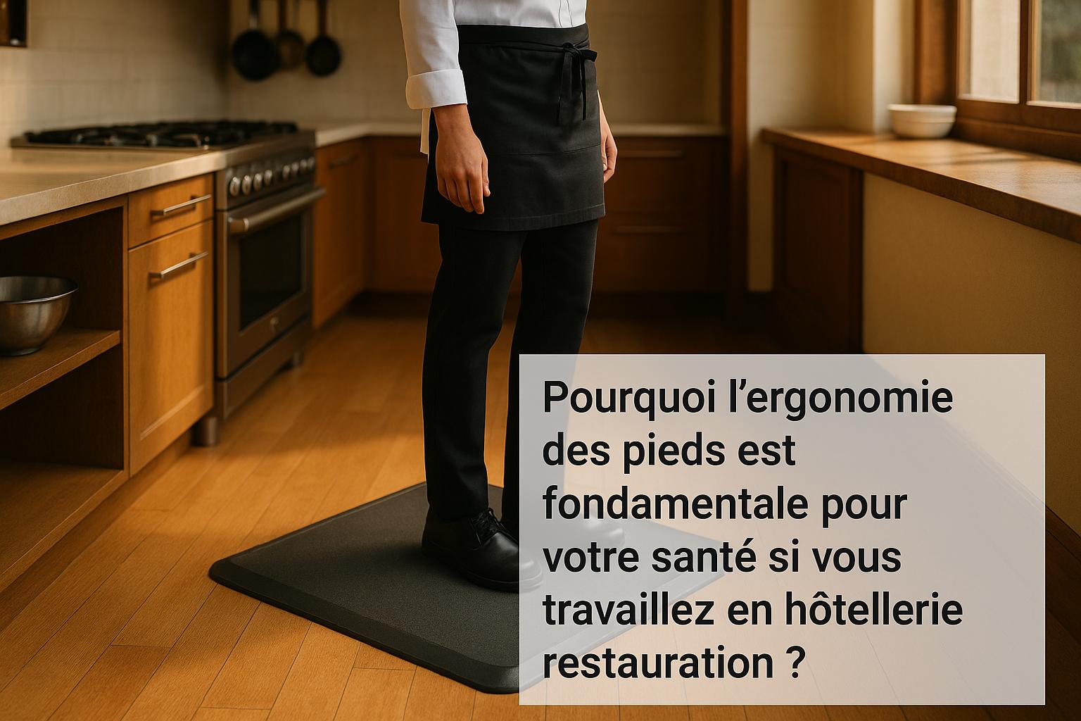 Pourquoi l'ergonomie des pieds est fondamentale pour votre santé si vous travailez en hotellerie restauration ?