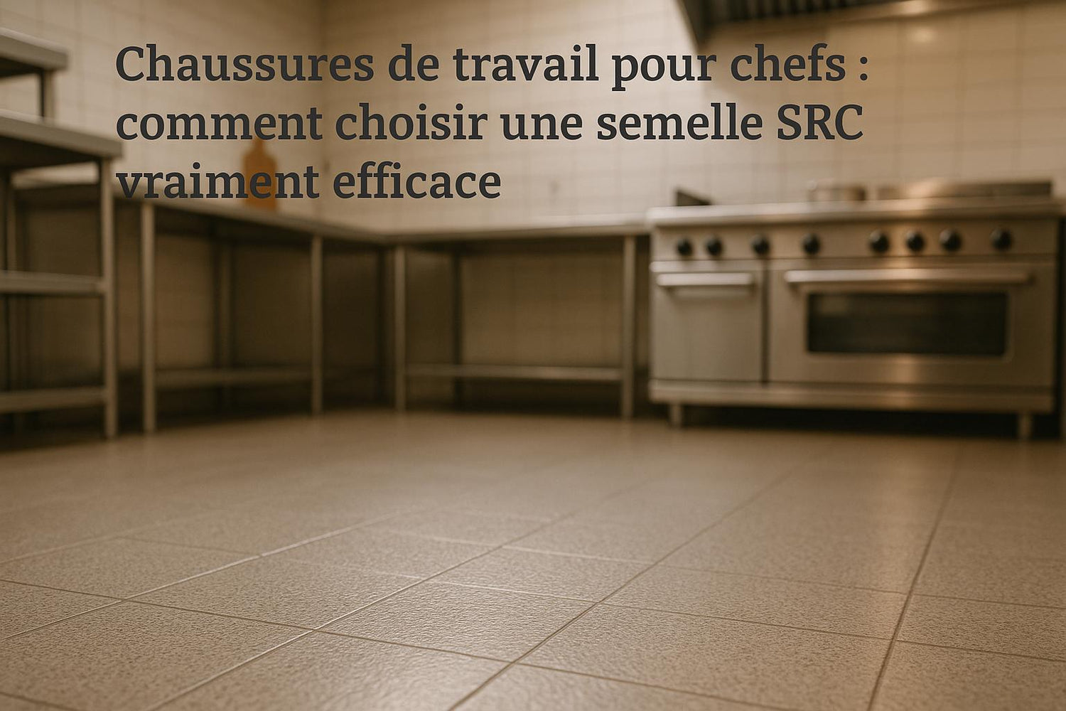 “Chaussures de travail pour chefs : comment choisir une semelle SRC vraiment efficace”