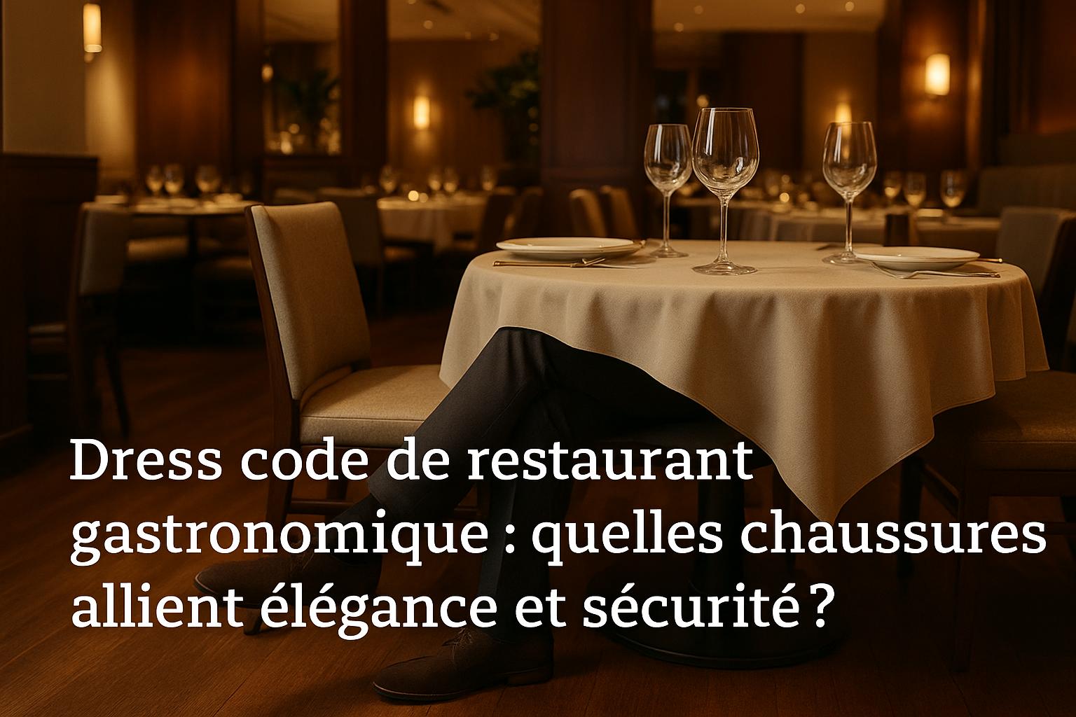 “Dress code de restaurant gastronomique : quelles chaussures allient élégance et sécurité ?”