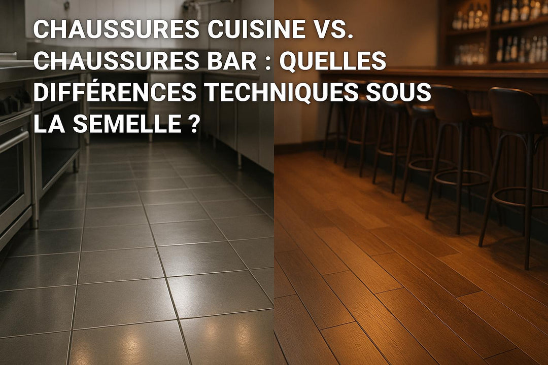 “Chaussures cuisine vs. chaussures bar : quelles différences techniques sous la semelle ?”