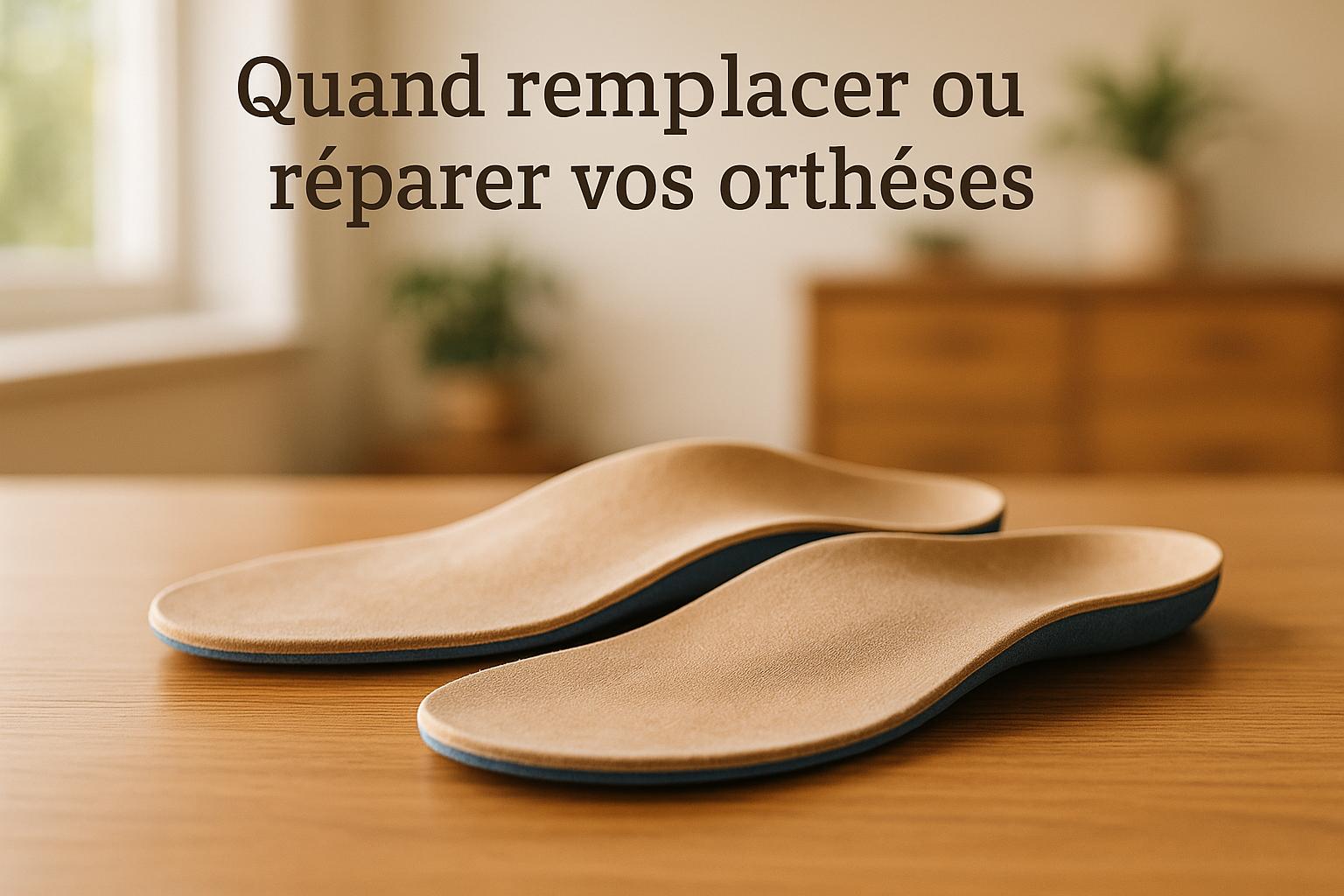 Quand remplacer ou réparer vos orthèses