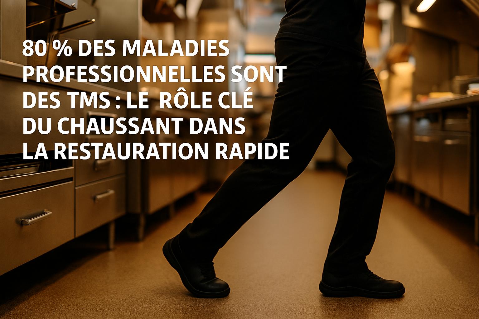 80 % des maladies professionnelles sont des TMS : le rôle clé du chaussant dans la restauration rapide