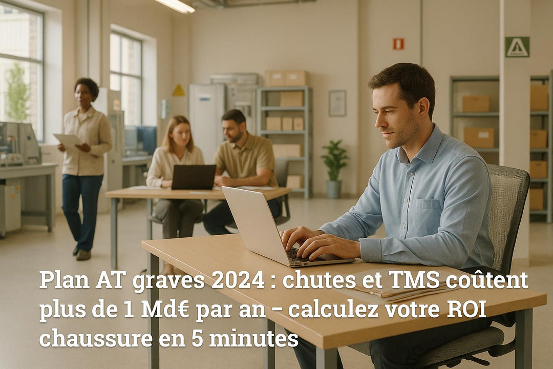Plan AT graves 2024 : chutes et TMS coûtent plus de 1 Md€ par an  -  calculez votre ROI chaussure en 5 minutes