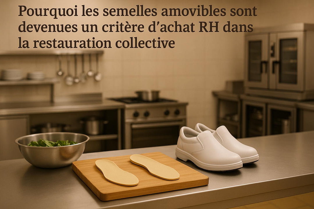 Pourquoi les semelles amovibles sont devenues un critère d’achat RH dans la restauration collective