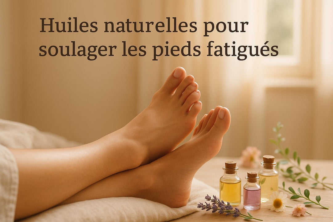 Huiles naturelles pour soulager les pieds fatigués