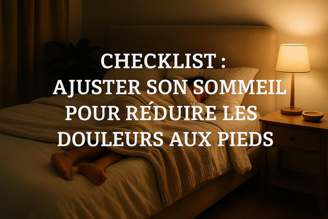 Checklist : ajuster son sommeil pour réduire les douleurs aux pieds