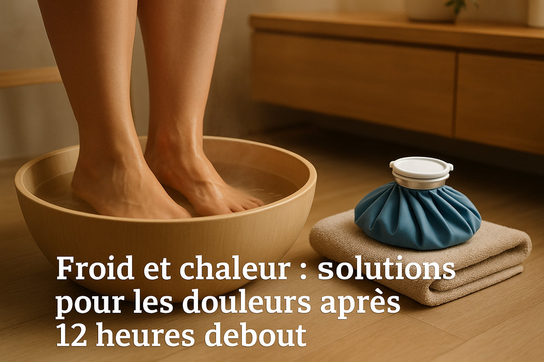 Froid et chaleur : solutions pour les douleurs après 12 heures debout