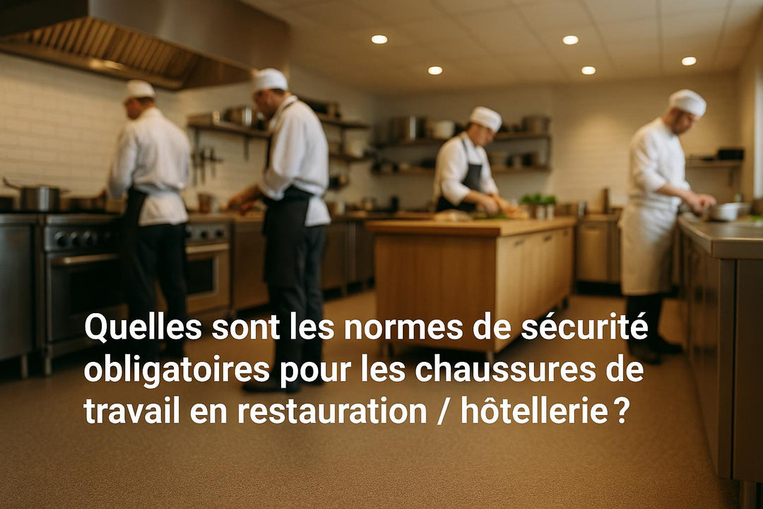 Quelles sont les normes de sécurité obligatoires pour les chaussures de travail en restauration / hôtellerie ?