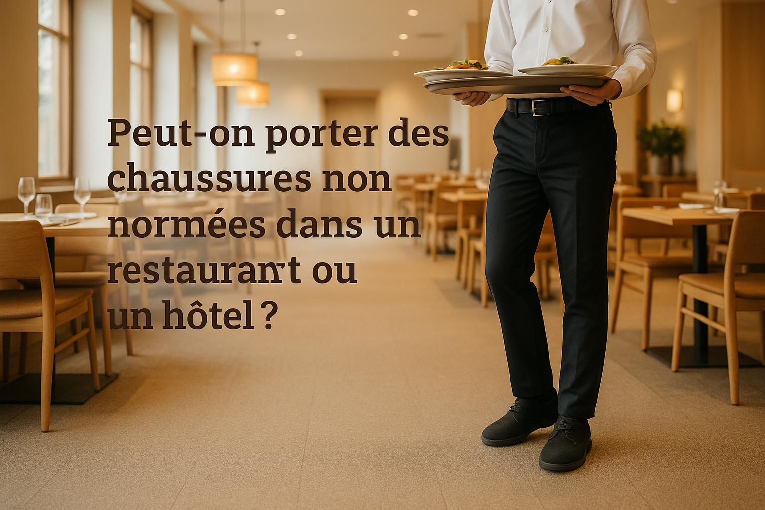 Peut-on porter des chaussures non normées dans un restaurant ou un hôtel ?