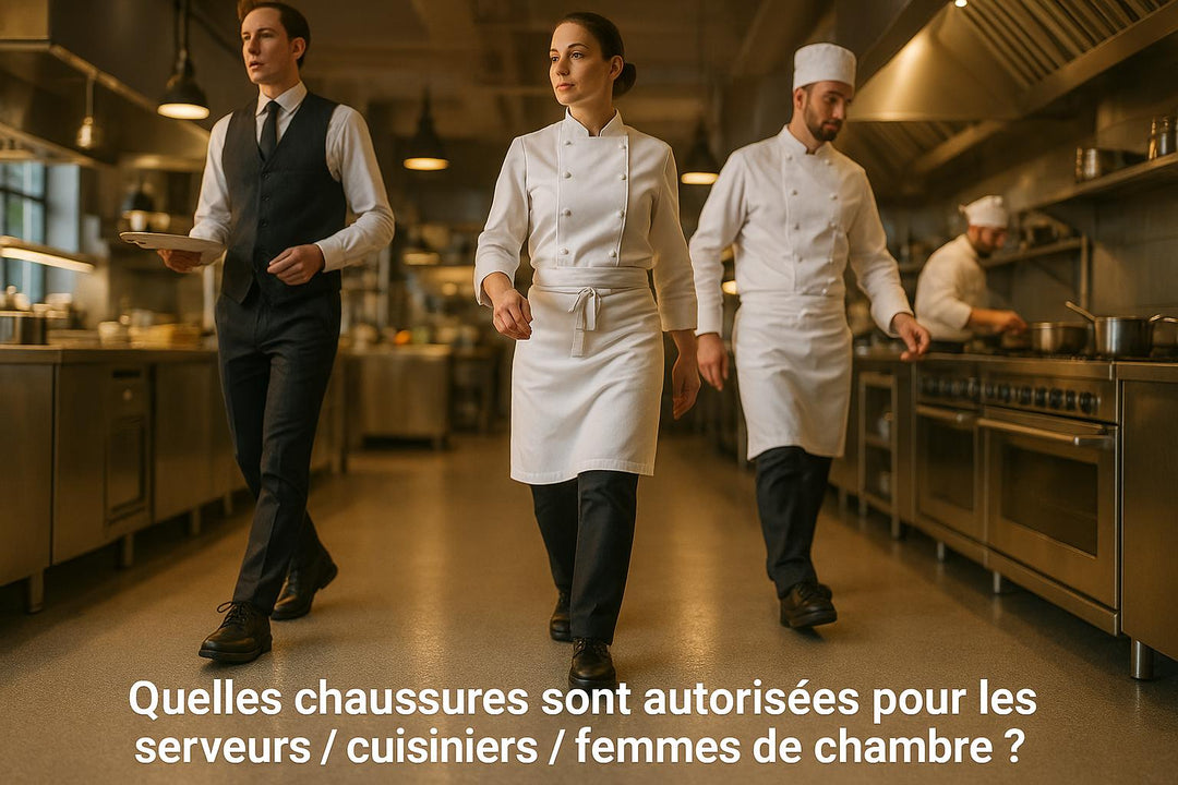 Quelles chaussures sont autorisées pour les serveurs / cuisiniers / femmes de chambre ?