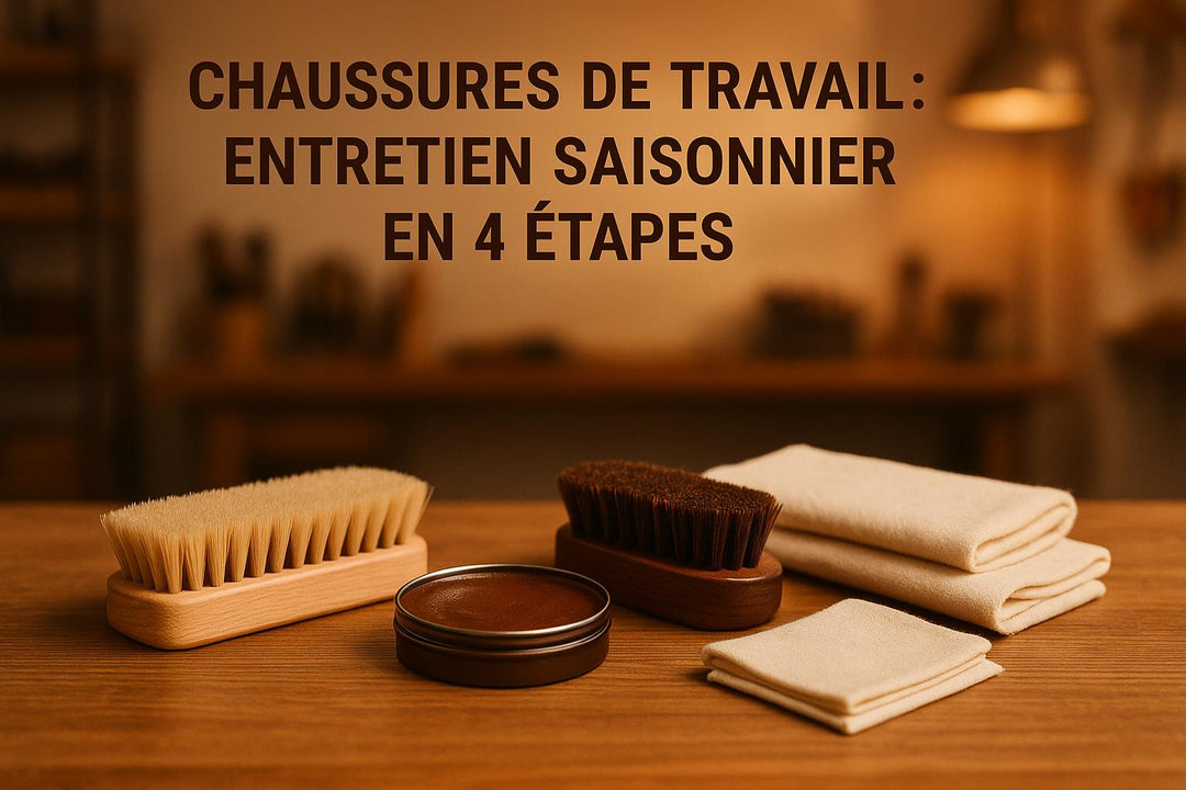 Chaussures de travail : entretien saisonnier en 4 étapes