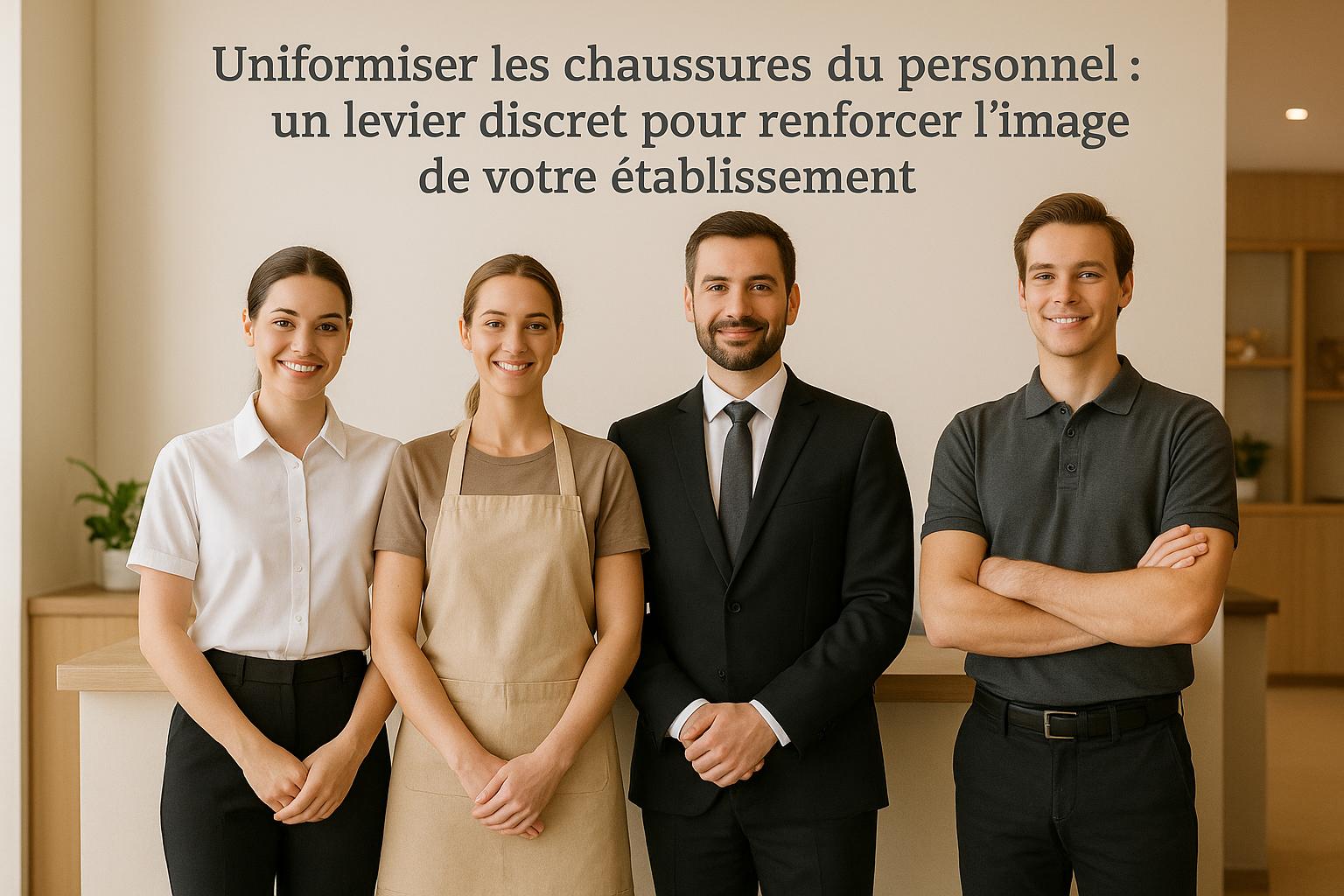 Uniformiser les chaussures du personnel : un levier discret pour renforcer l’image de votre établissement