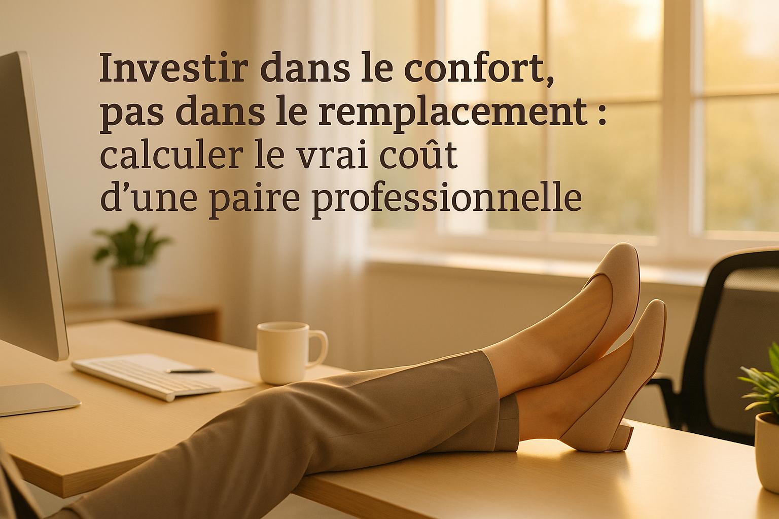 Investir dans le confort, pas dans le remplacement : calculer le vrai coût d’une paire professionnelle