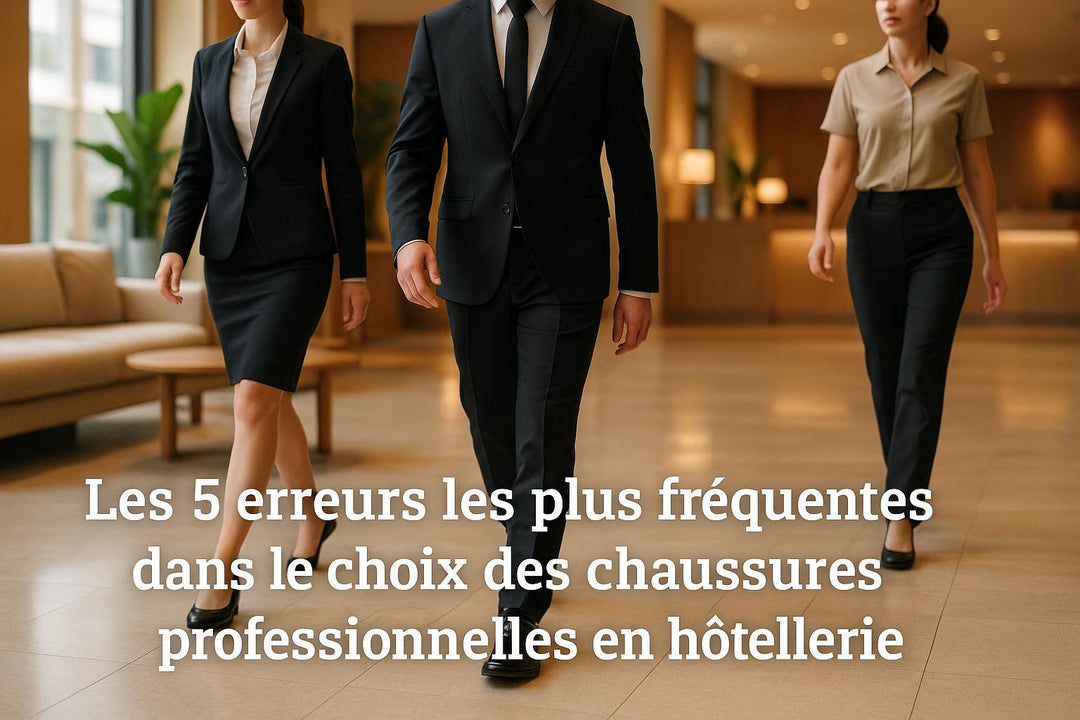 Les 5 erreurs les plus fréquentes dans le choix des chaussures professionnelles en hôtellerie