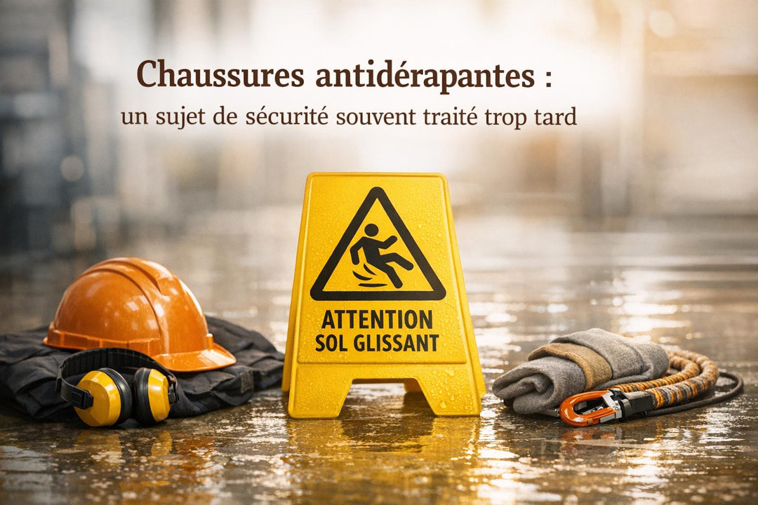 Chaussures antidérapantes : un sujet de sécurité souvent traité trop tard