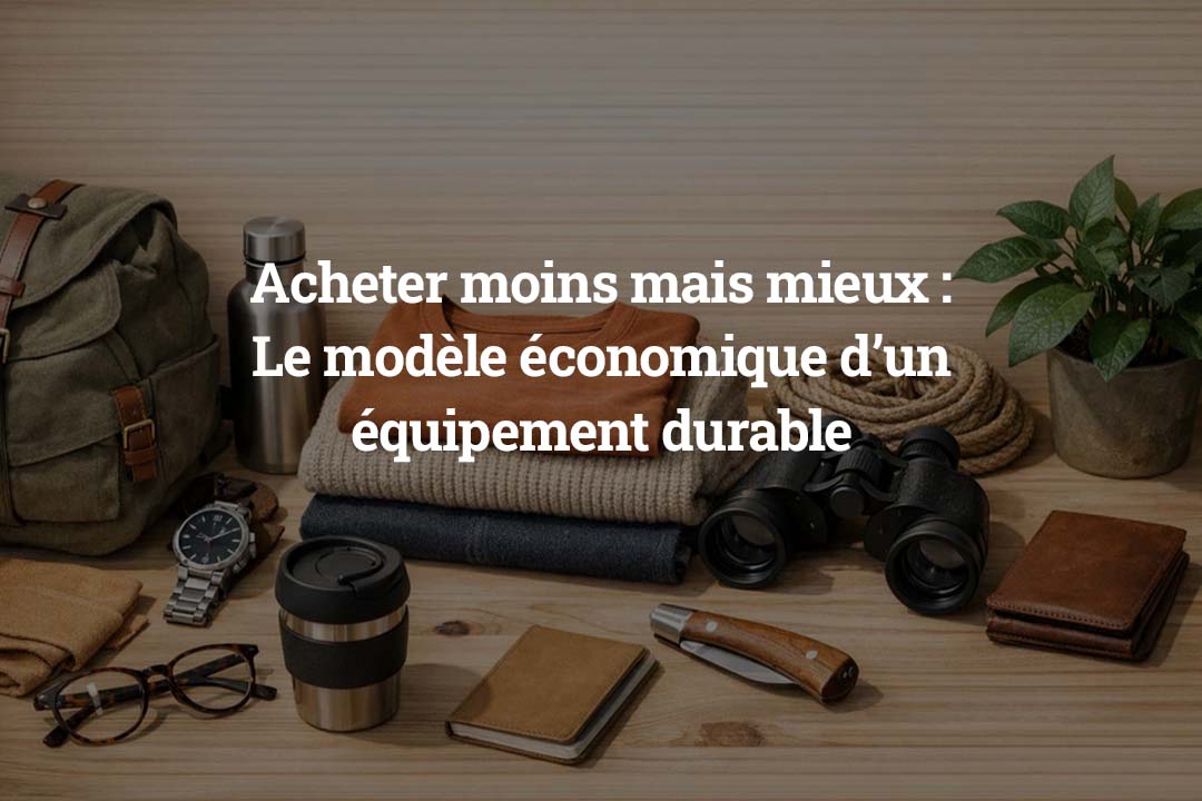 Acheter moins mais mieux - le modèle économique d’un équipement durable