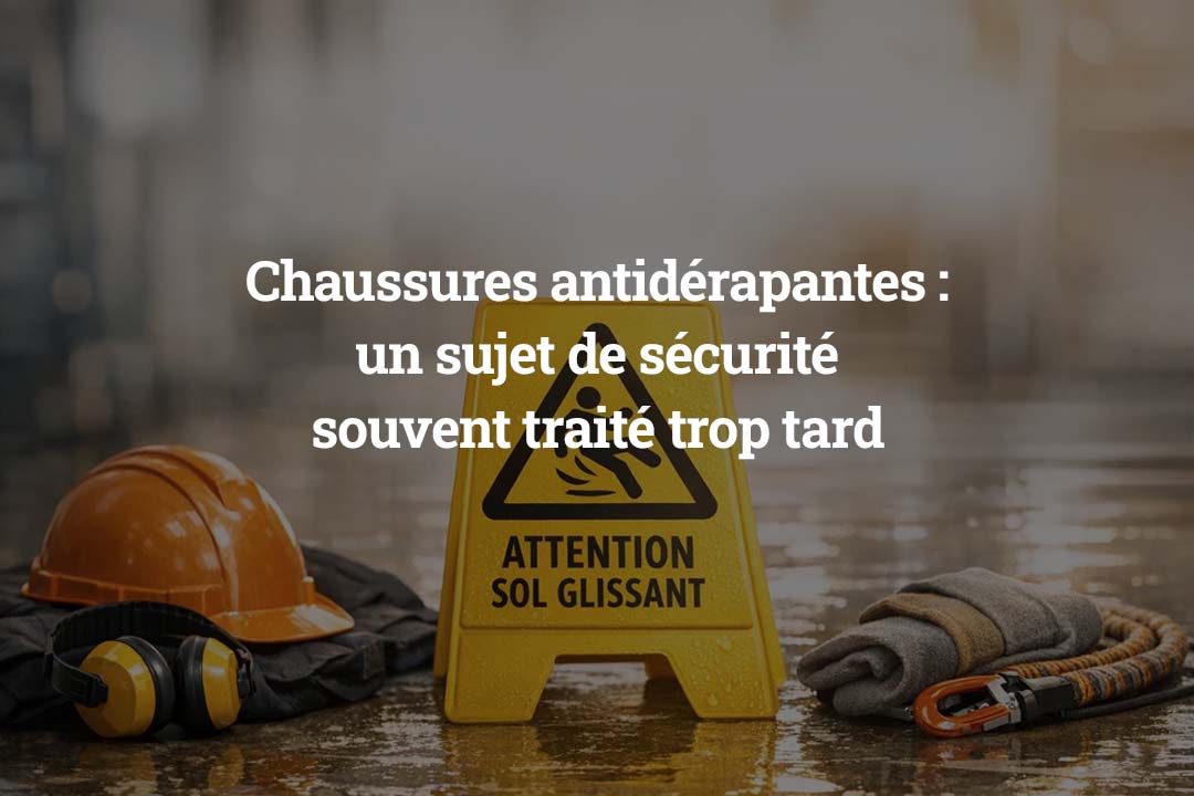 Chaussures antidérapantes - un sujet de sécurité souvent traité trop tard