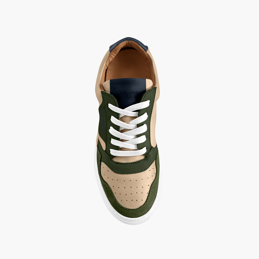 Proto Tennis confort Galopin ● Beige et kaki