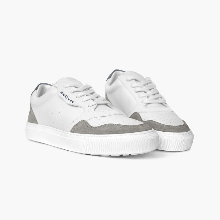 Chaussures cuir blanc confort unisex anti-glisse hallux valgus