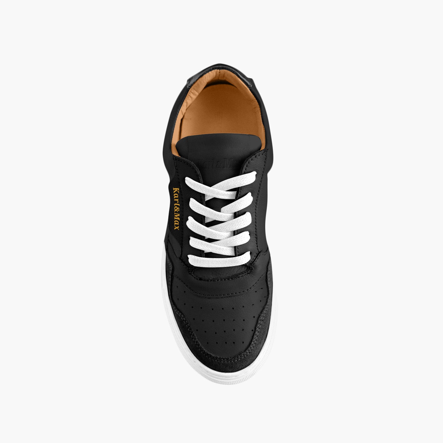 Chaussures cuir noir confort unisex anti-dérapante