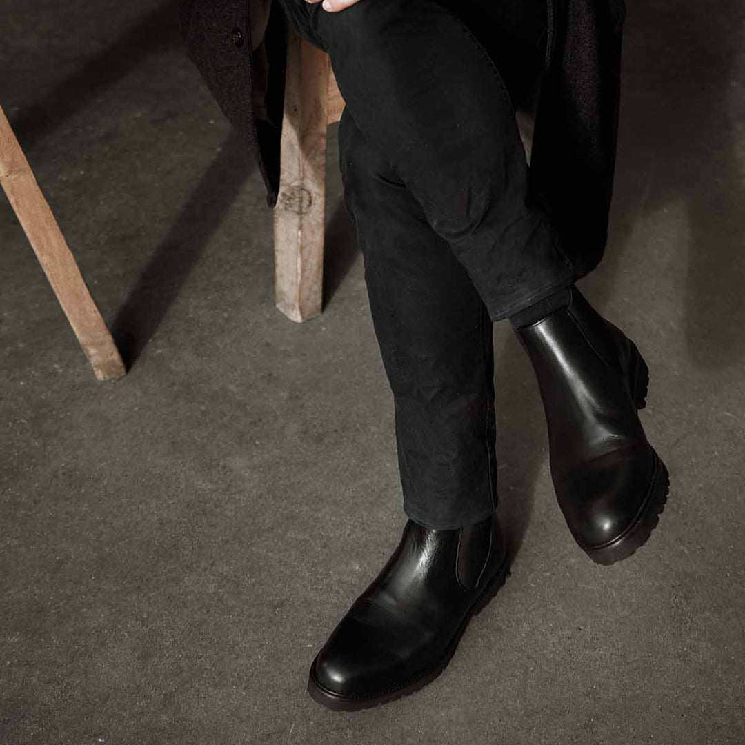 Bottines homme confortable cuir haut-de-gamme