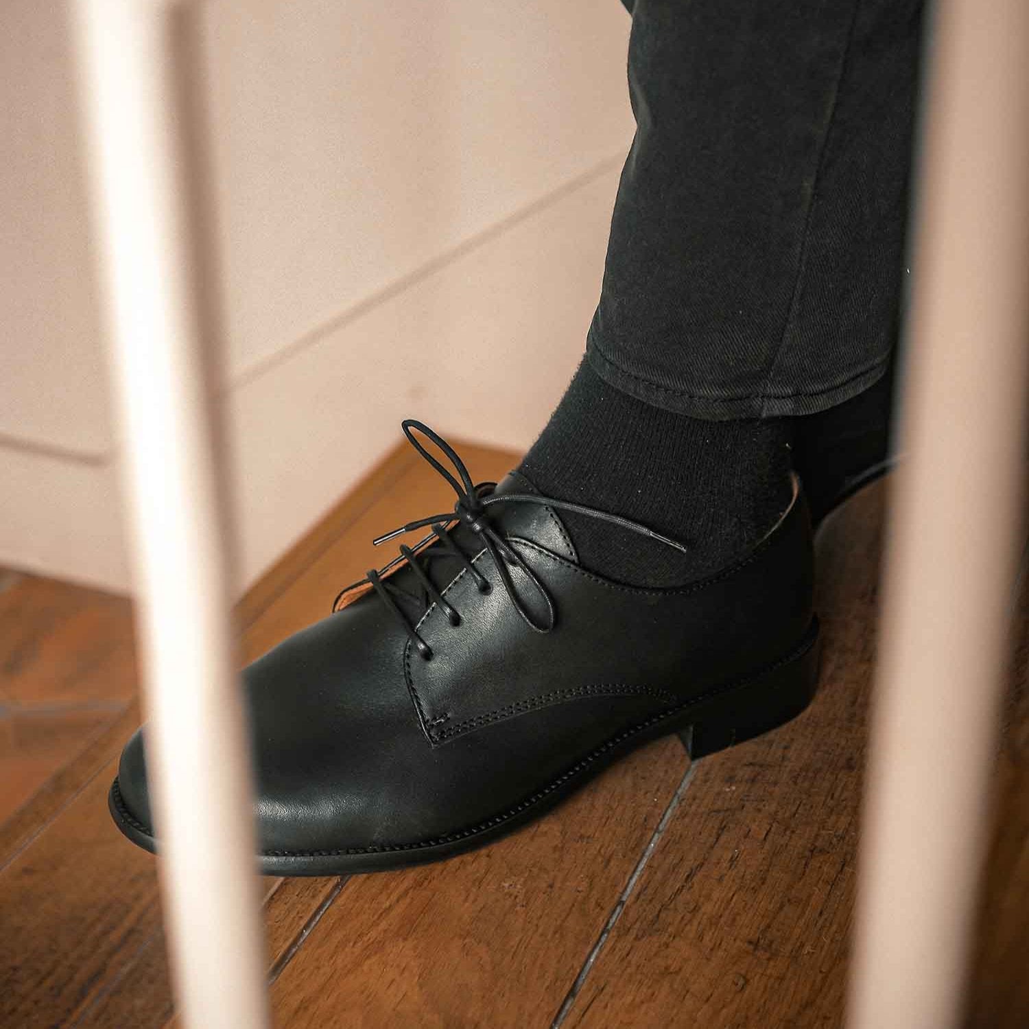 Derbies sensibles Simonetta ● noir lisse