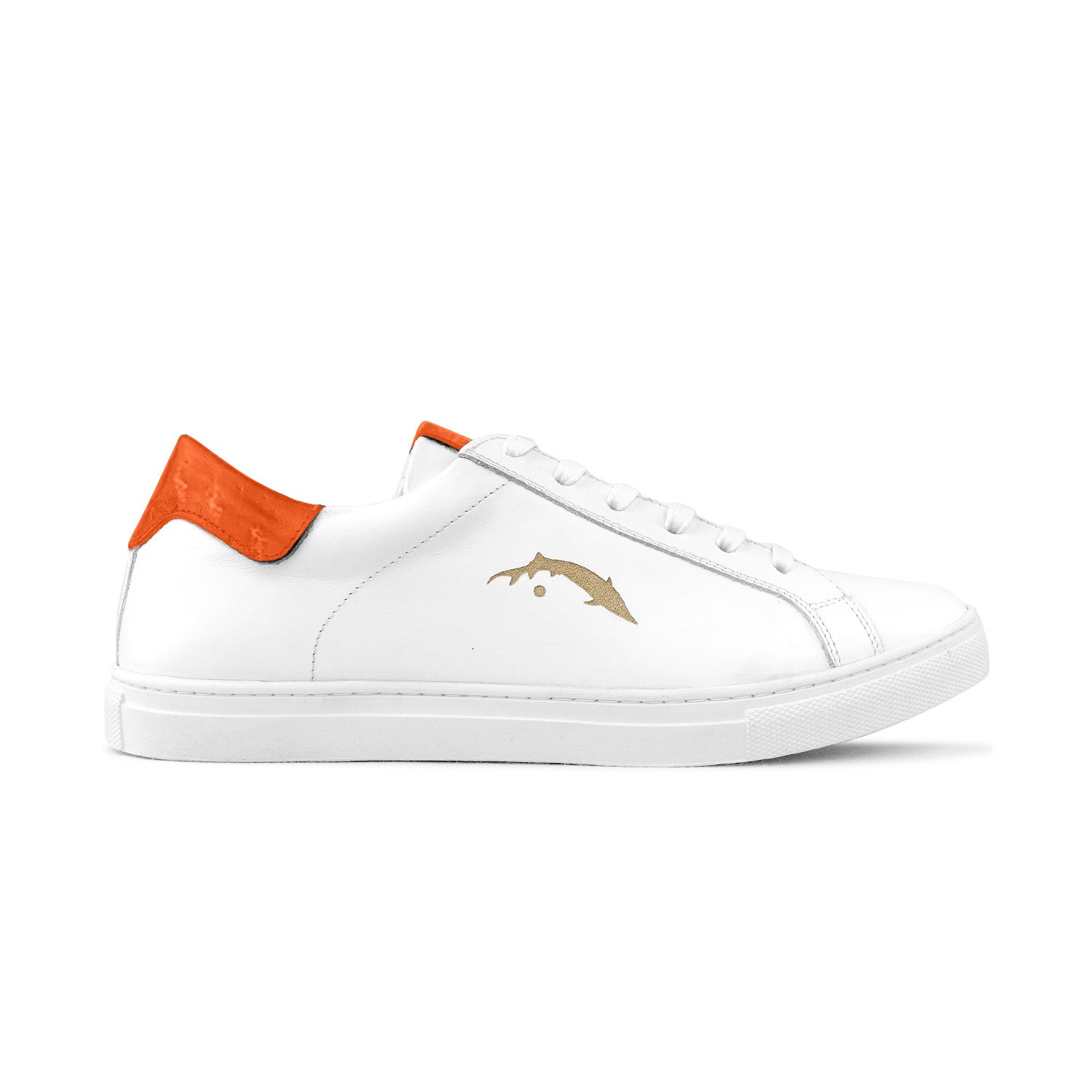 Tennis cuir esturgeon confort semelle amovible