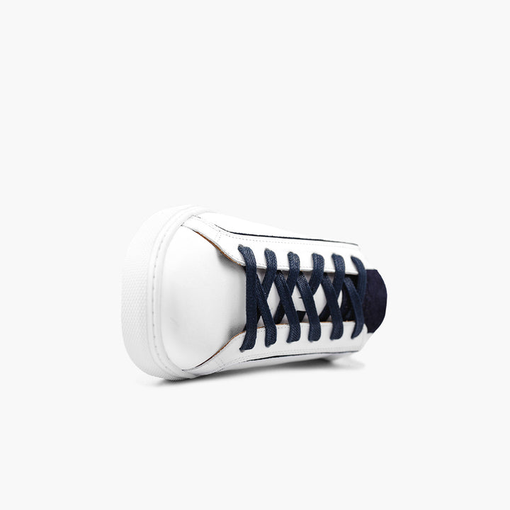 Sneakers homme cuir nubuck marine confort semelles orthopédiques