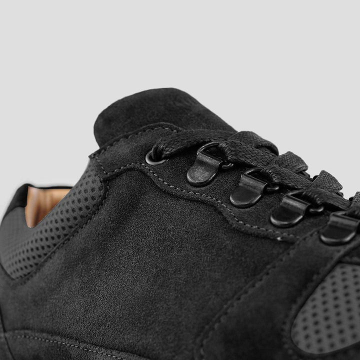 Sneakers confort noir pieds sensibles