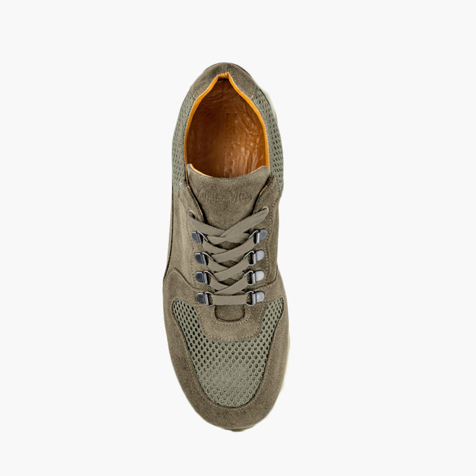 Sneakers confort olive femme pieds sensibles