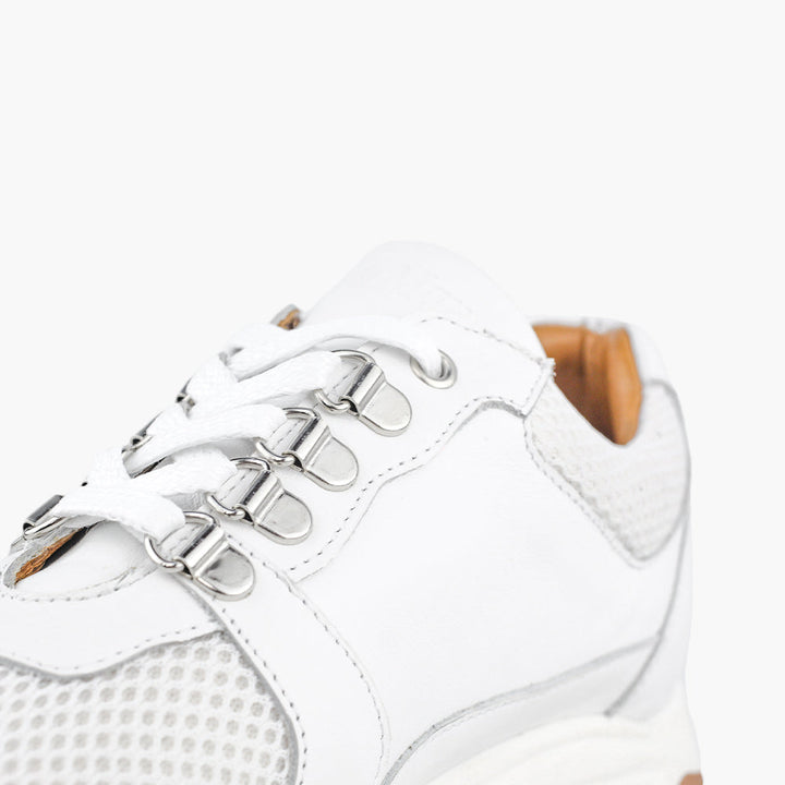 Sneakers semelles orthopédiques confort blanc