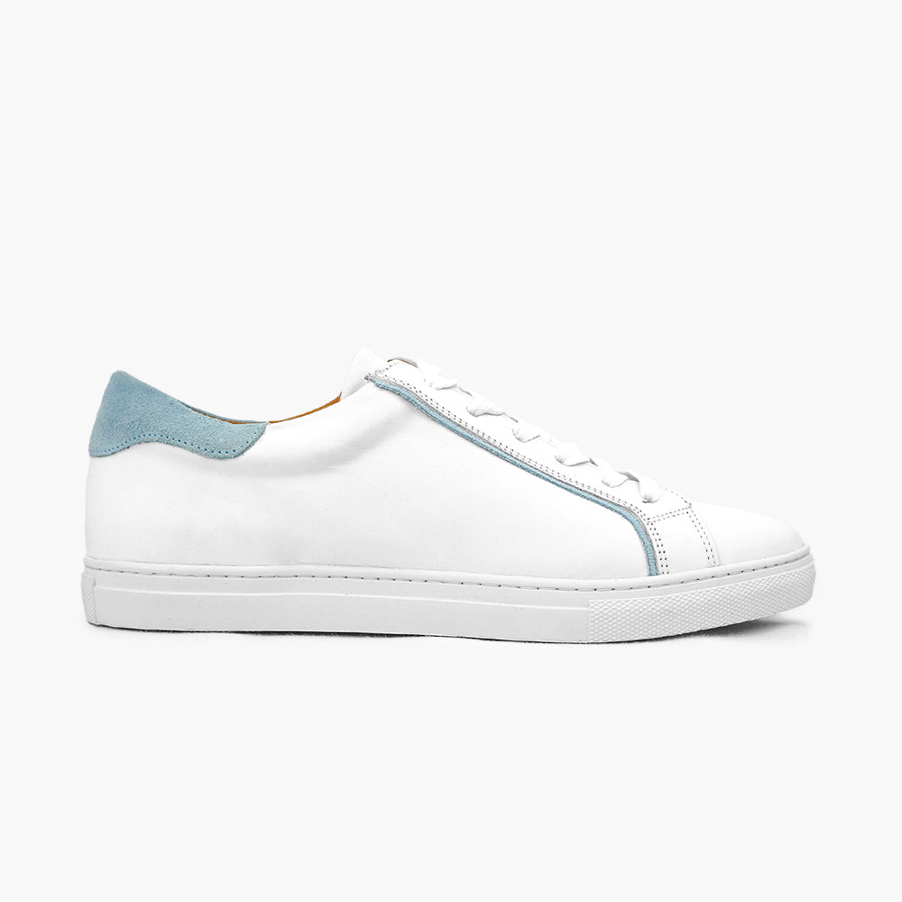 Sneaker bleu ciel femme confort semelles amovibles 