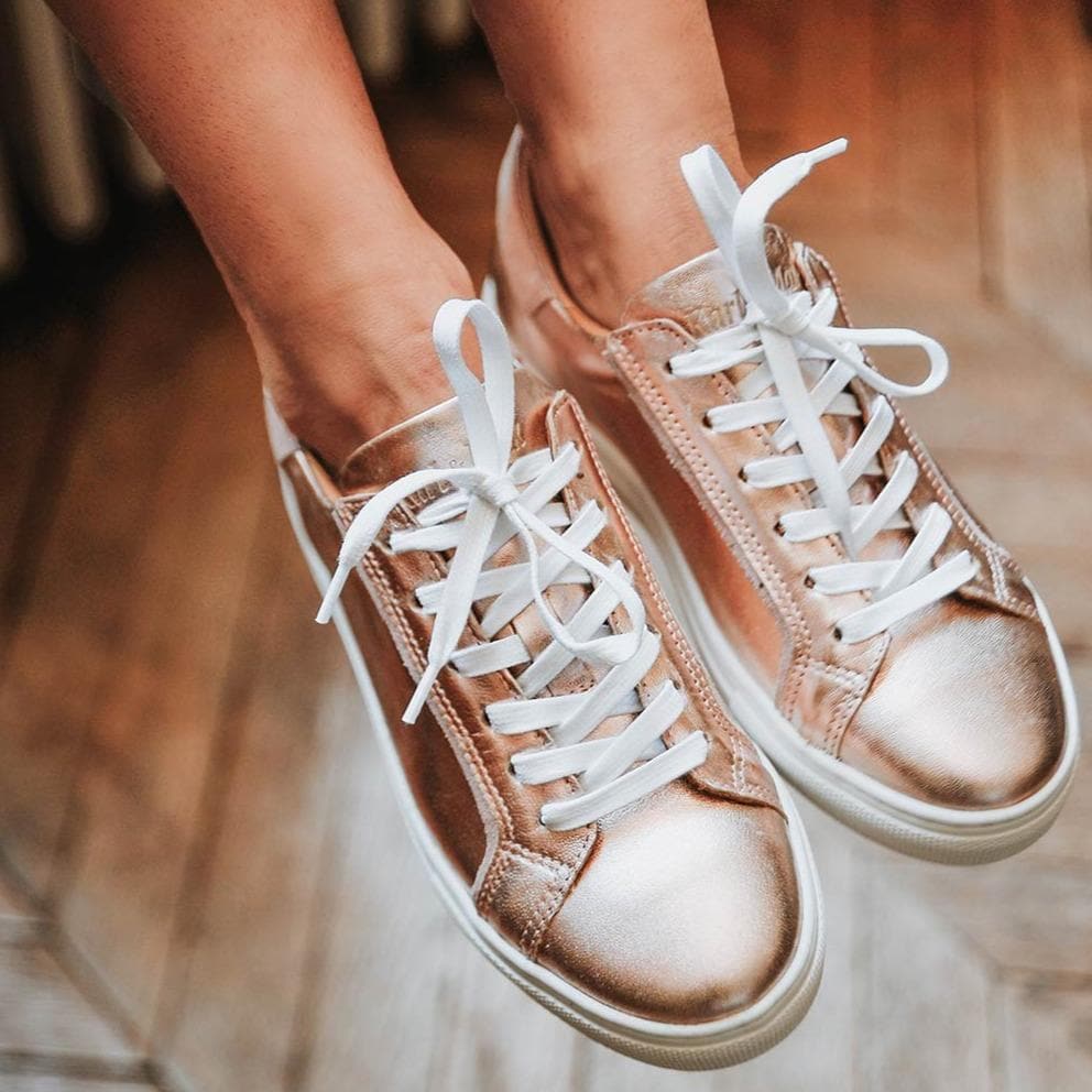 Sneakers or rose compatible semelles orthopédiques